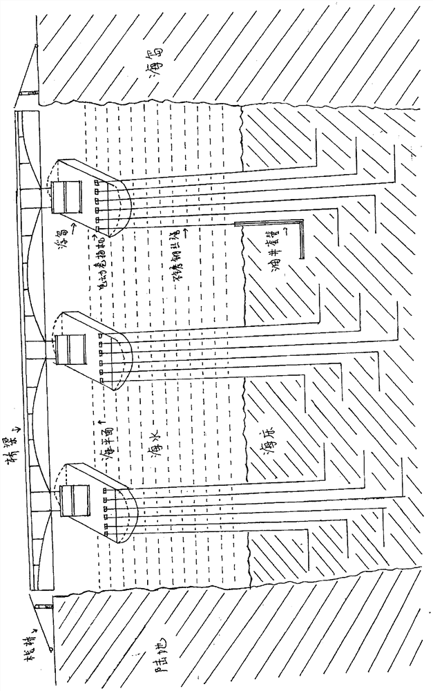 Light long-distance sea-crossing intelligent permanent railway and highway floating bridge low in manufacturing cost and short in construction period