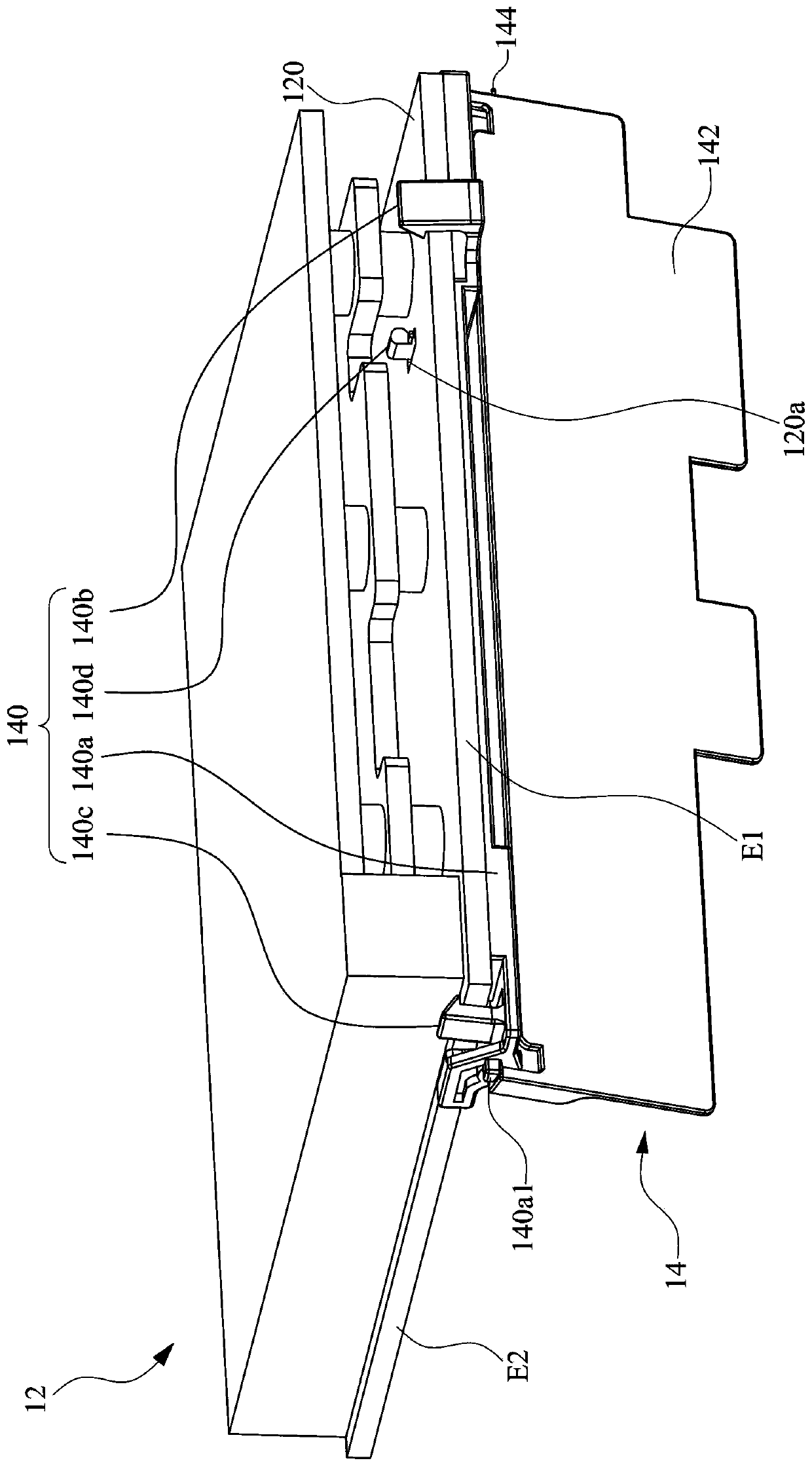 Blocking device and mezzanine card combination