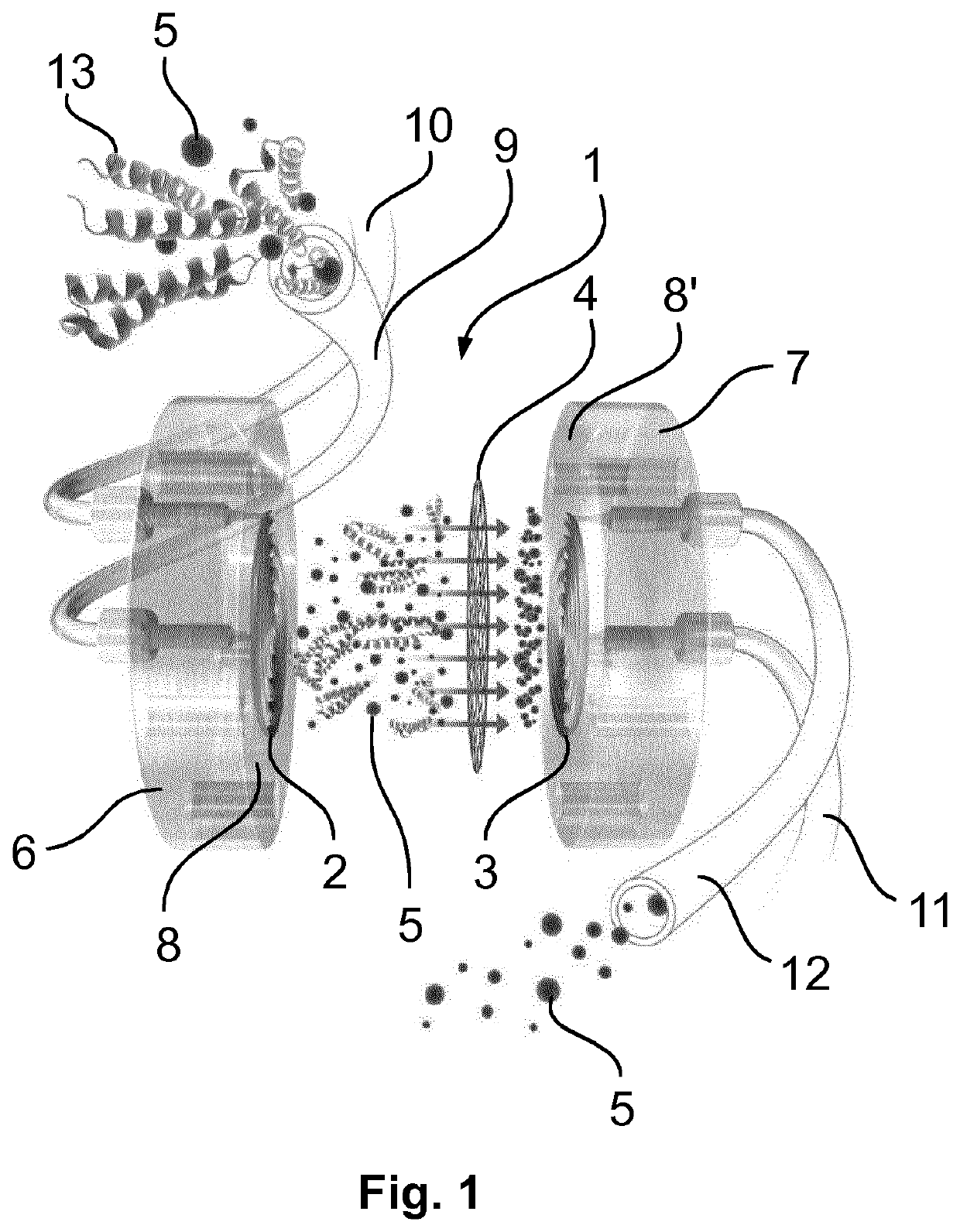 Dialysis cell for sample preparation for a chemical analysis method