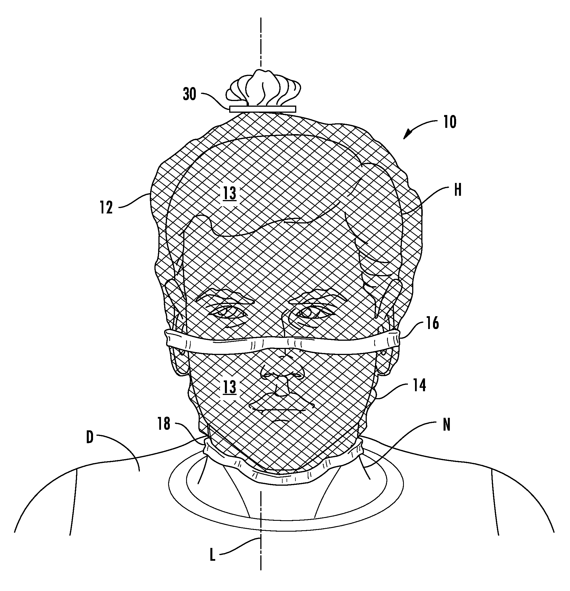 Transport hood including skirt