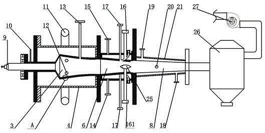 Continuous production oxidation furnace and production method of highly pure titanium dioxide