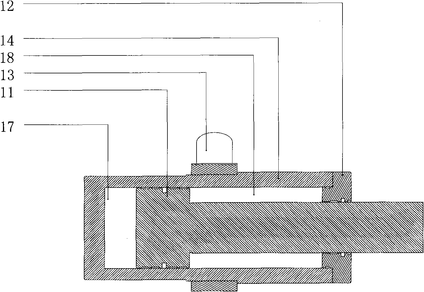 Hydraulic cylinder as well as method and system for controlling same