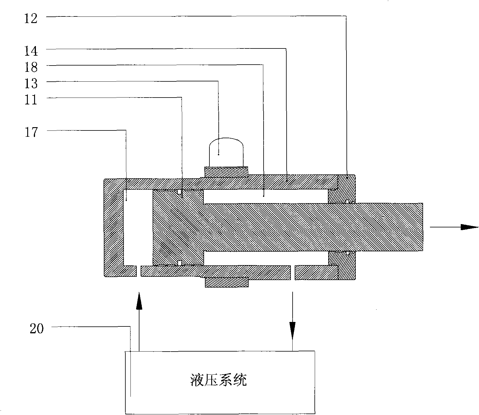 Hydraulic cylinder as well as method and system for controlling same