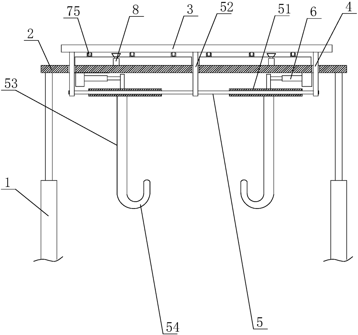 Friction sliding energy-consuming and damping device of multi-span simply supported beam