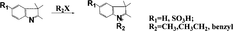 Synthetic and purifying method of near-infrared indole hepatmethine cyanine dye