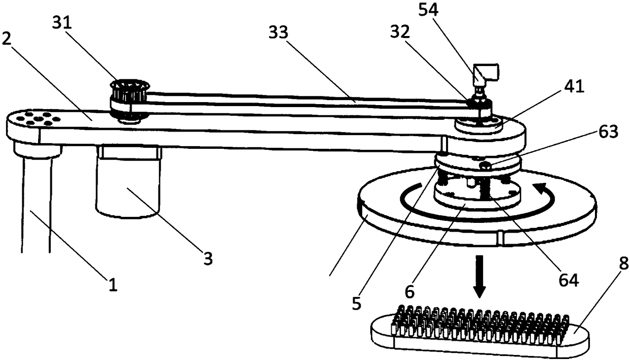 A self-rotating cleaning robot system for end faces