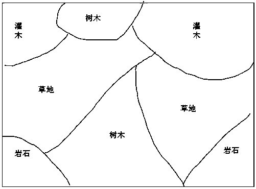 Fine wind field simulation method based on live-action vegetation spatial distribution roughness