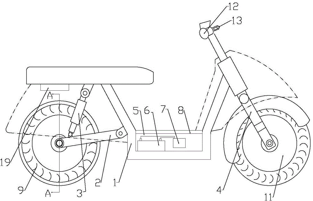 Petrol-electric engine vehicle