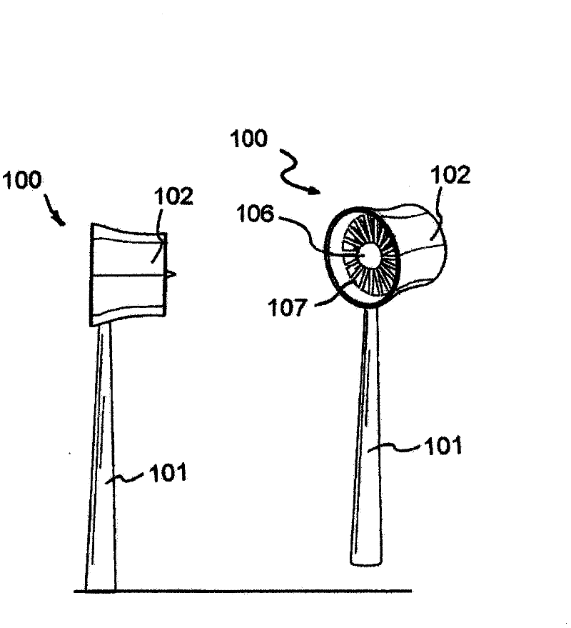 Wind turbine with reduced radar signature