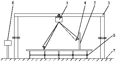 Method for positioning by using laser three-dimensional projection in hull construction