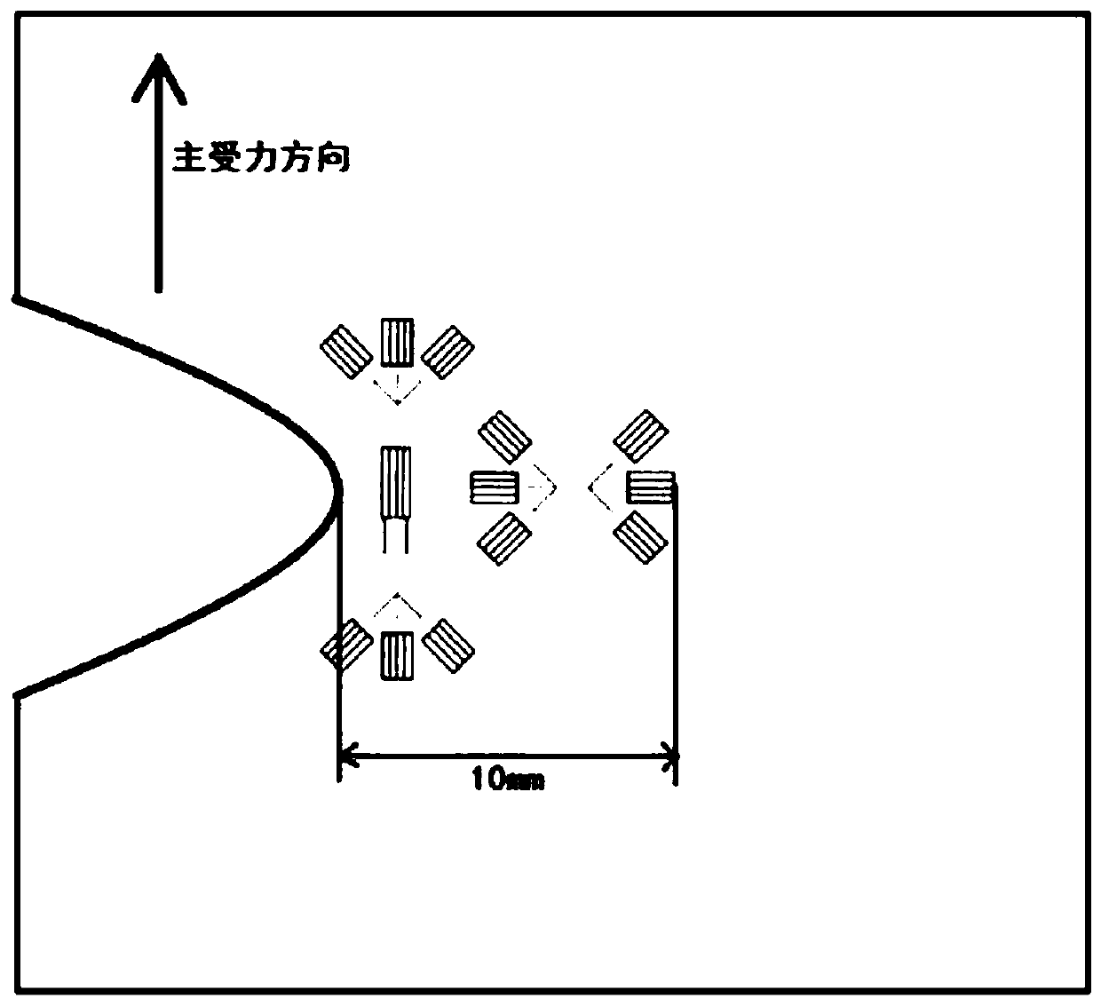 Multi-axis fatigue test method for full-size structural member of aircraft