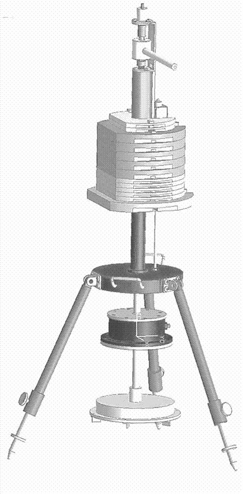 Tester for soil pressure bearing and shearing test