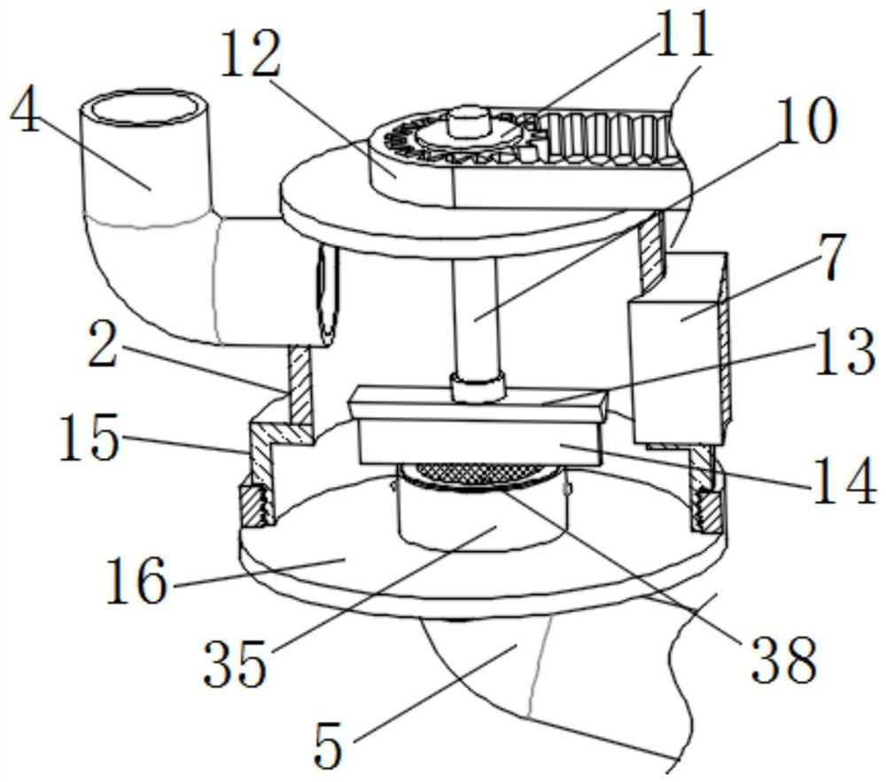 Anti-blocking sewage treatment device