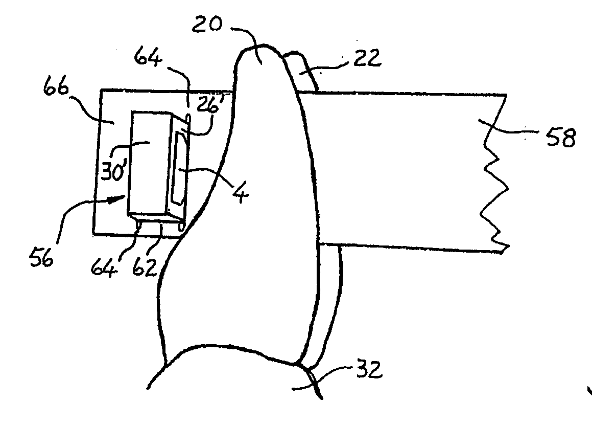 Mounting device for orthodontic retainer elements and a method of maintaining said elements in place for mounting on corresponding teeth