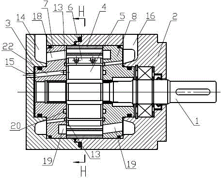 A stepped blade hydraulic machine