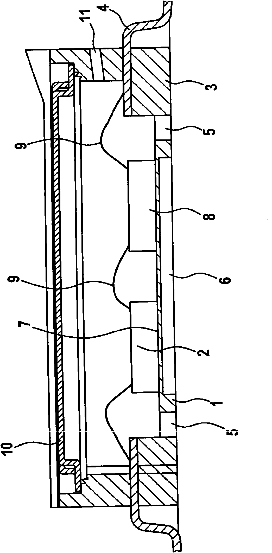 Premold housing having integrated vibration damping