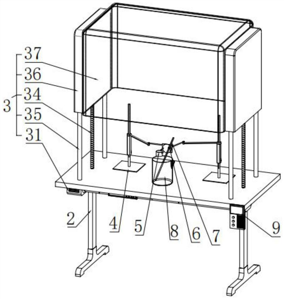 Safety protection device for chemical experiment