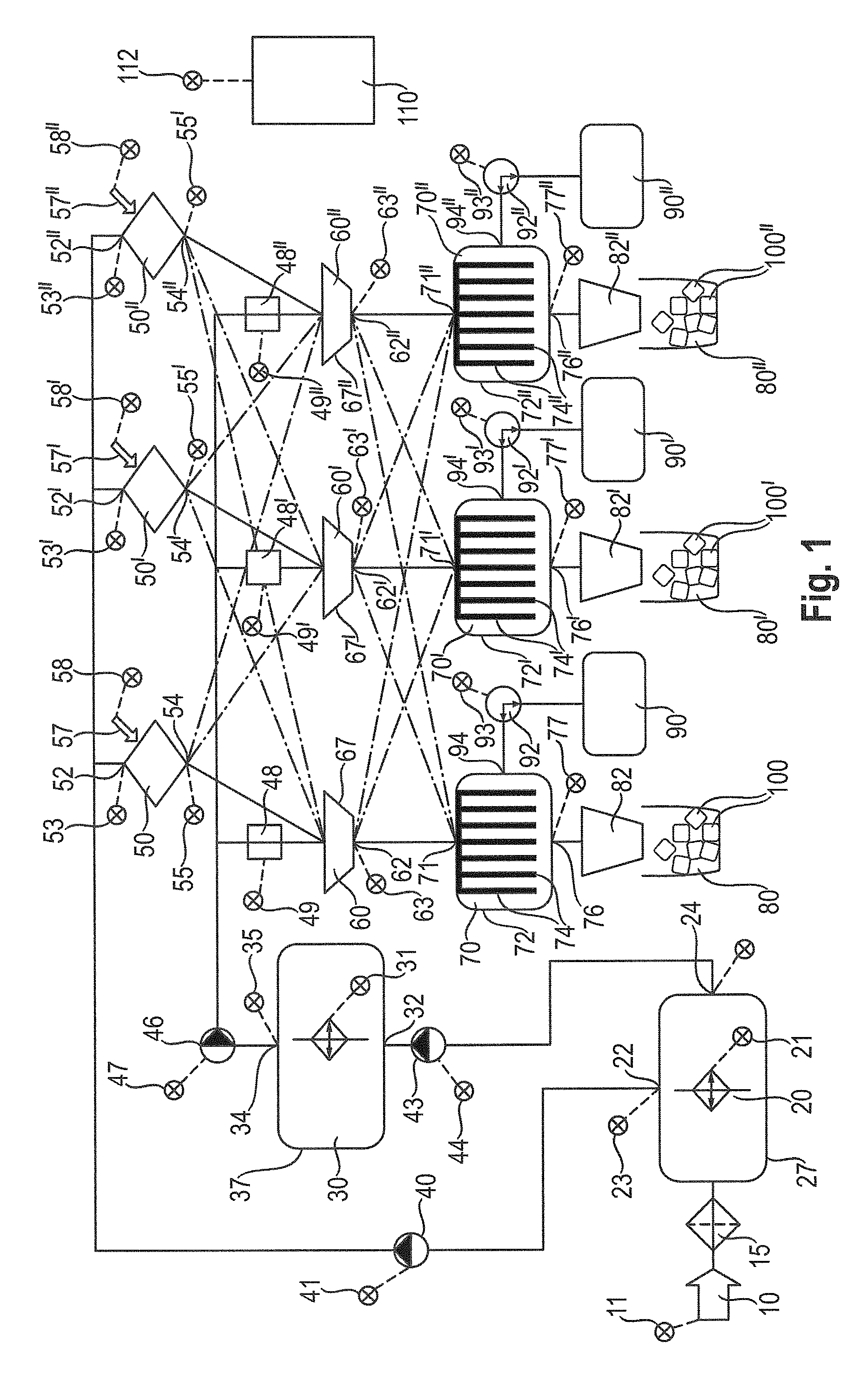 Apparatus for preparing coloured ice cubes