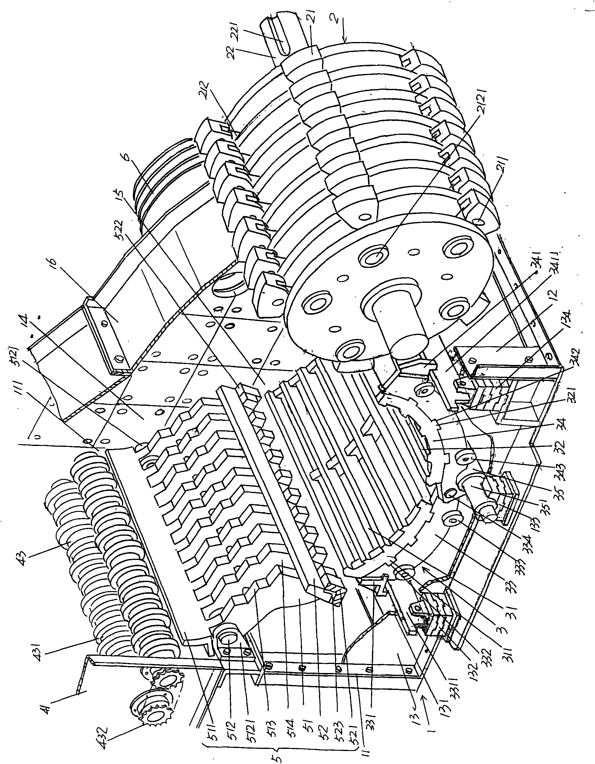 Structurally improved single-section hammer type screening crusher