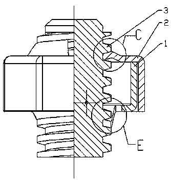 Sheet metal hexagonal nut