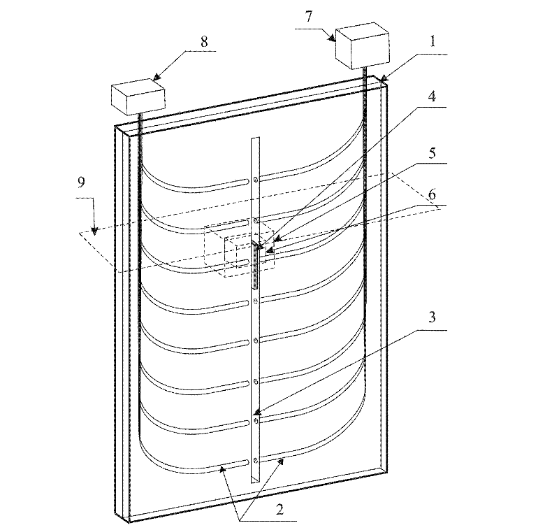 Liquid level measurement method based on magnetic coupling and optical fiber pair array