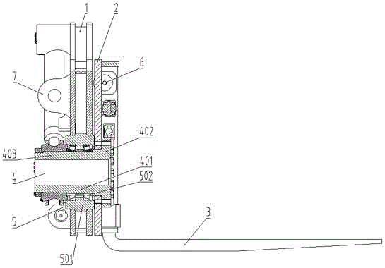 Rotating pallet fork of forklift