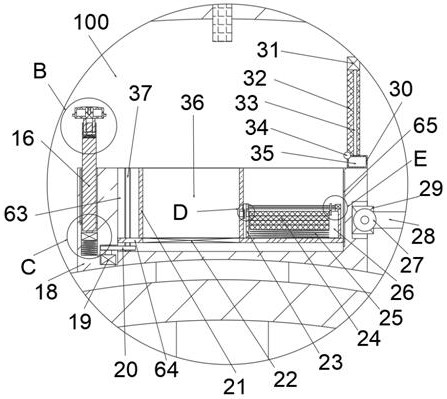 Tire repairing device arranged in tire