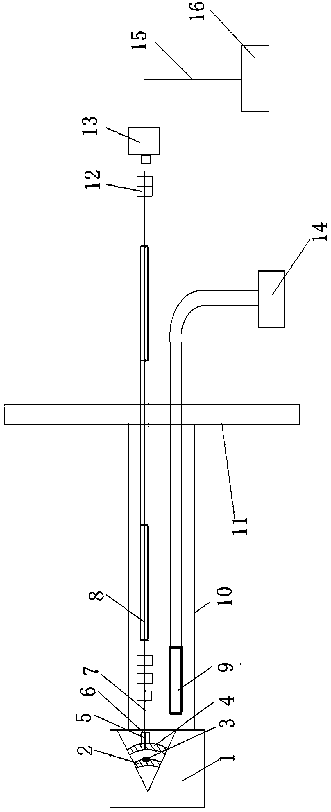 Displacement testing system and displacement testing method