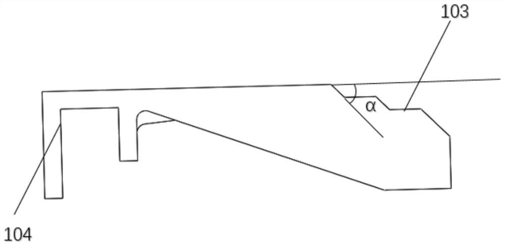 Fire grate block structure of garbage incinerator and fixed connection mode of fire grate block structure