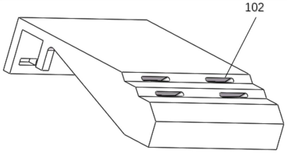 Fire grate block structure of garbage incinerator and fixed connection mode of fire grate block structure