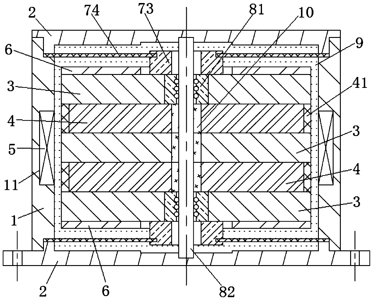 Composite electromagnetic type dynamic vibration absorber