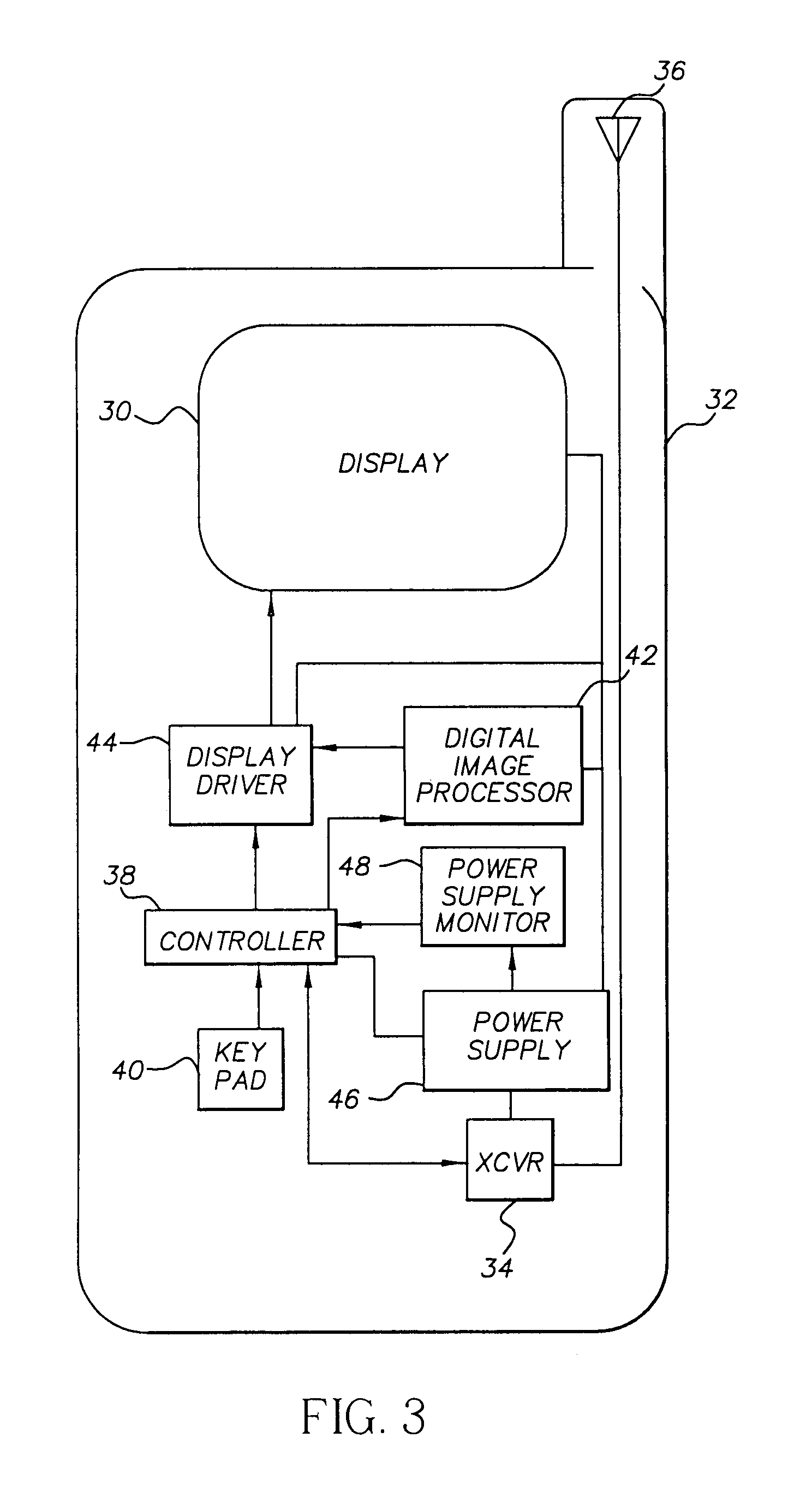 Method for saving power in an organic electroluminescent display using white light emitting elements