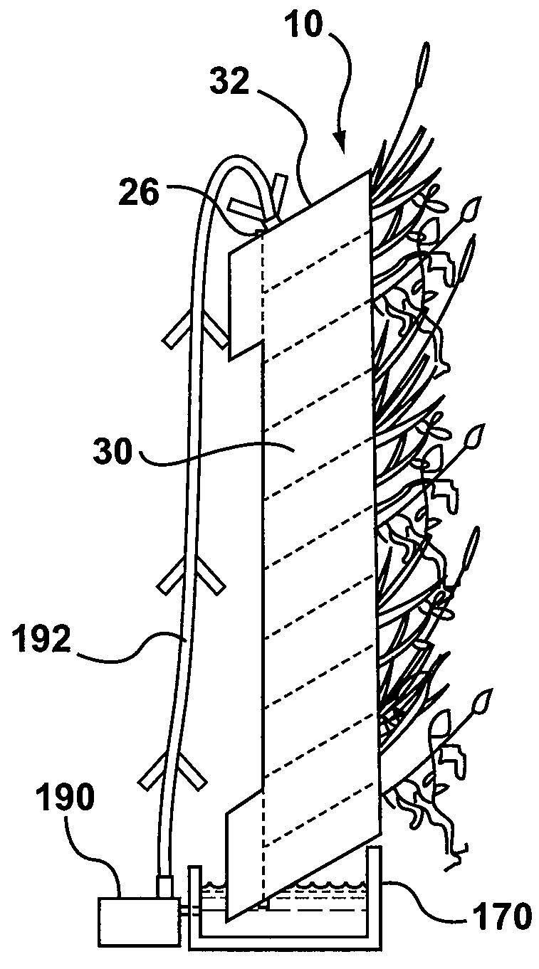 Vertical plant supporting system