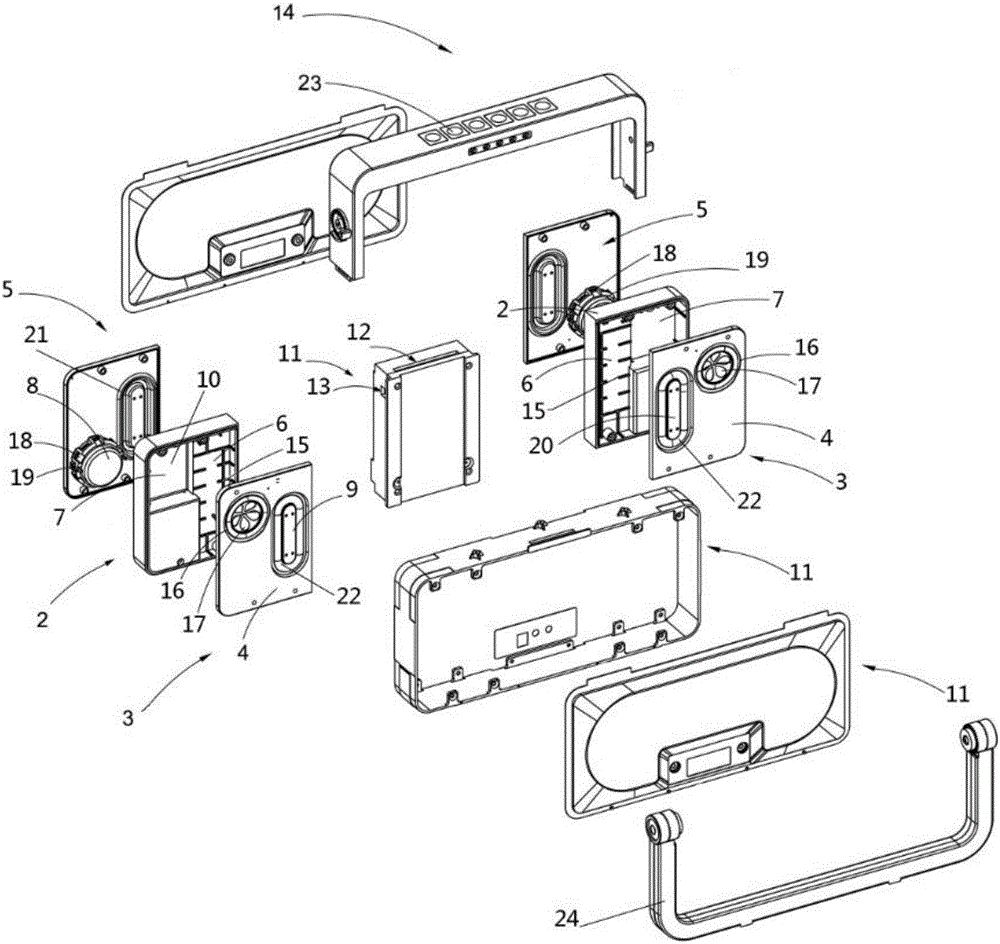 Portable sound effect enhancing device and loudspeaker adopting same