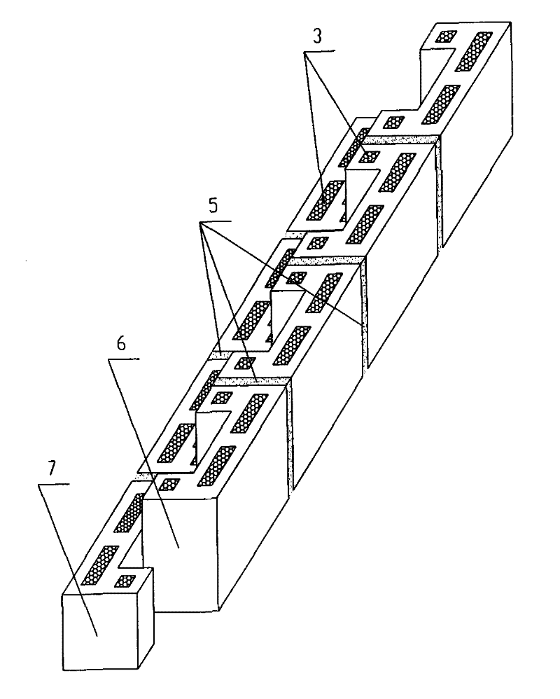 Method for building concave energy-saving building blocks