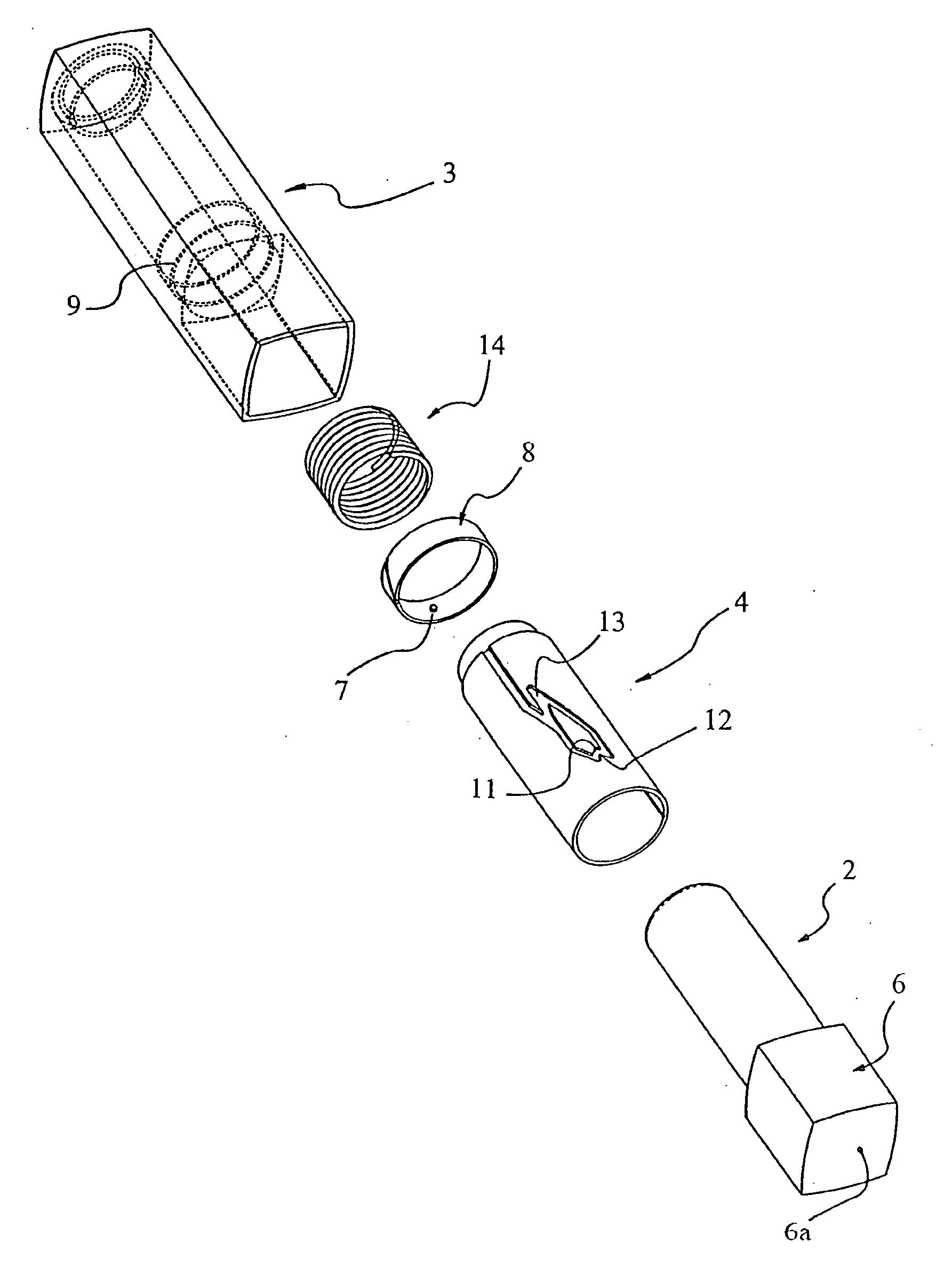 Case assembly for lipstick and associated closure cap