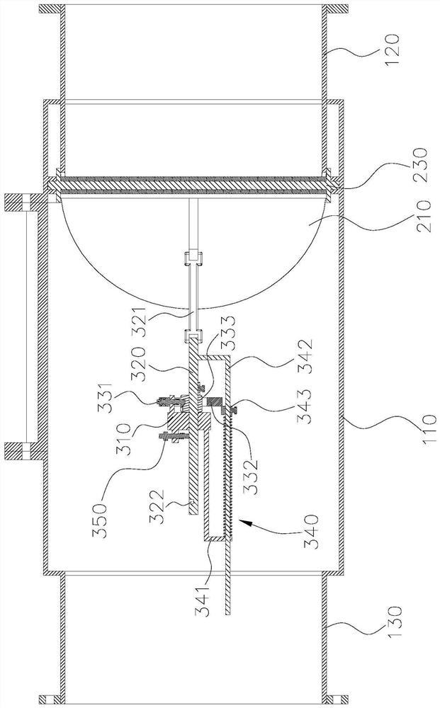 Low-wind-resistance internally concealed dust explosion passive explosion-proof device