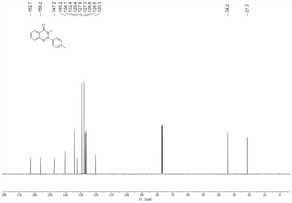 Method for synthesizing quinazolinone compound through visible light induction