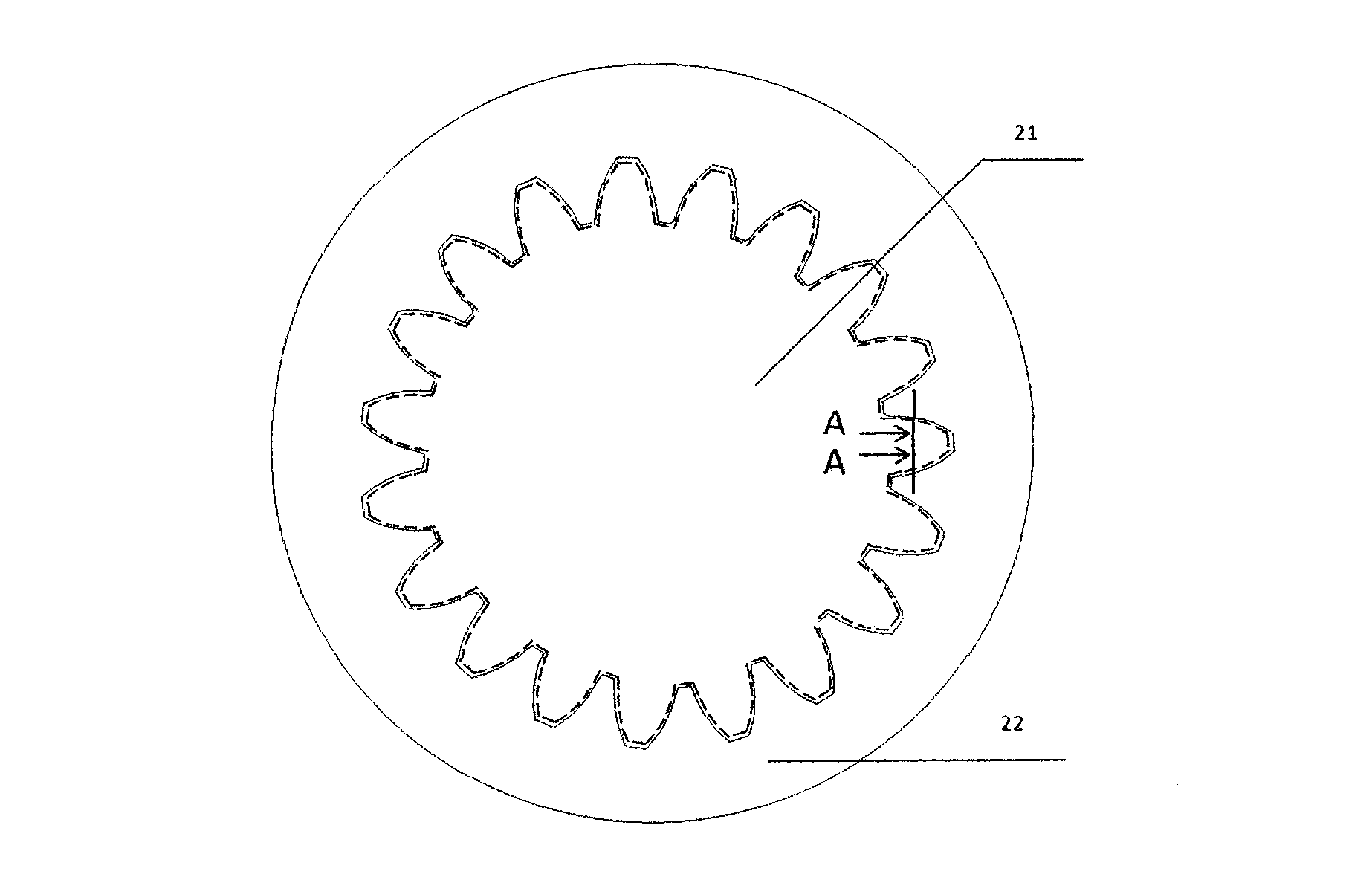 Method for producing surface-densified powder metallurgic gear