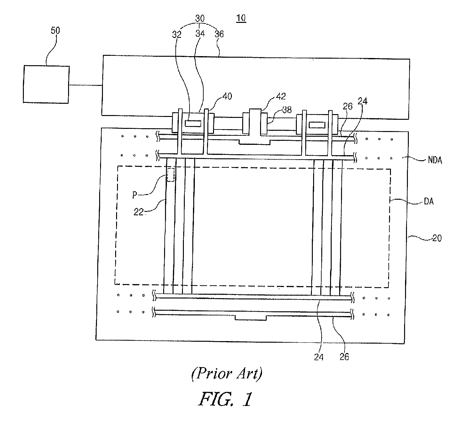 Display device including power controller with a plurality of output terminals and method of driving the same