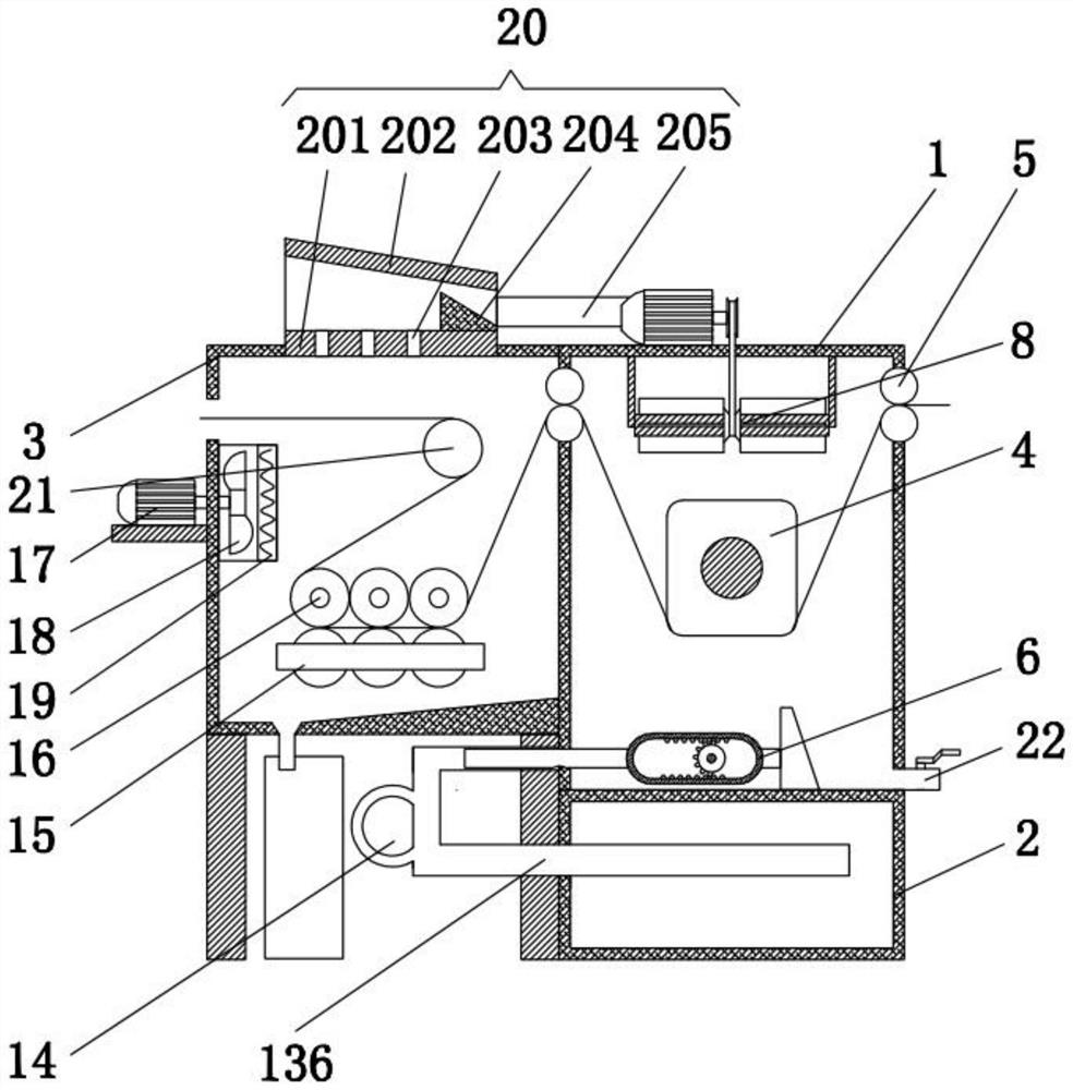 A washing and drying device for gauze production