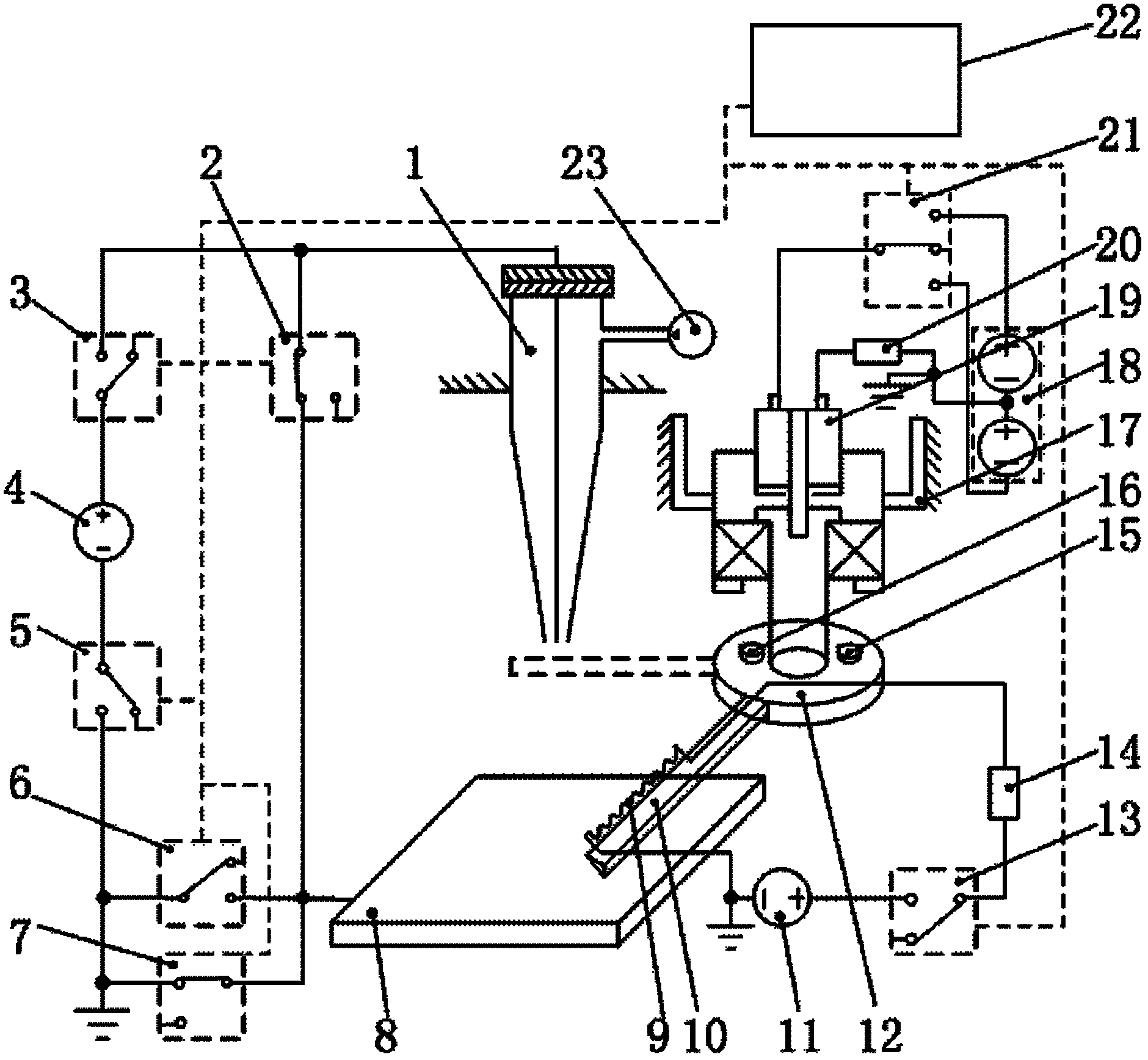 Turn-off control device for electric spinning direct-writing jet printing