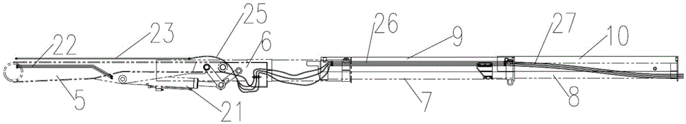 Concrete mortar spurting truck