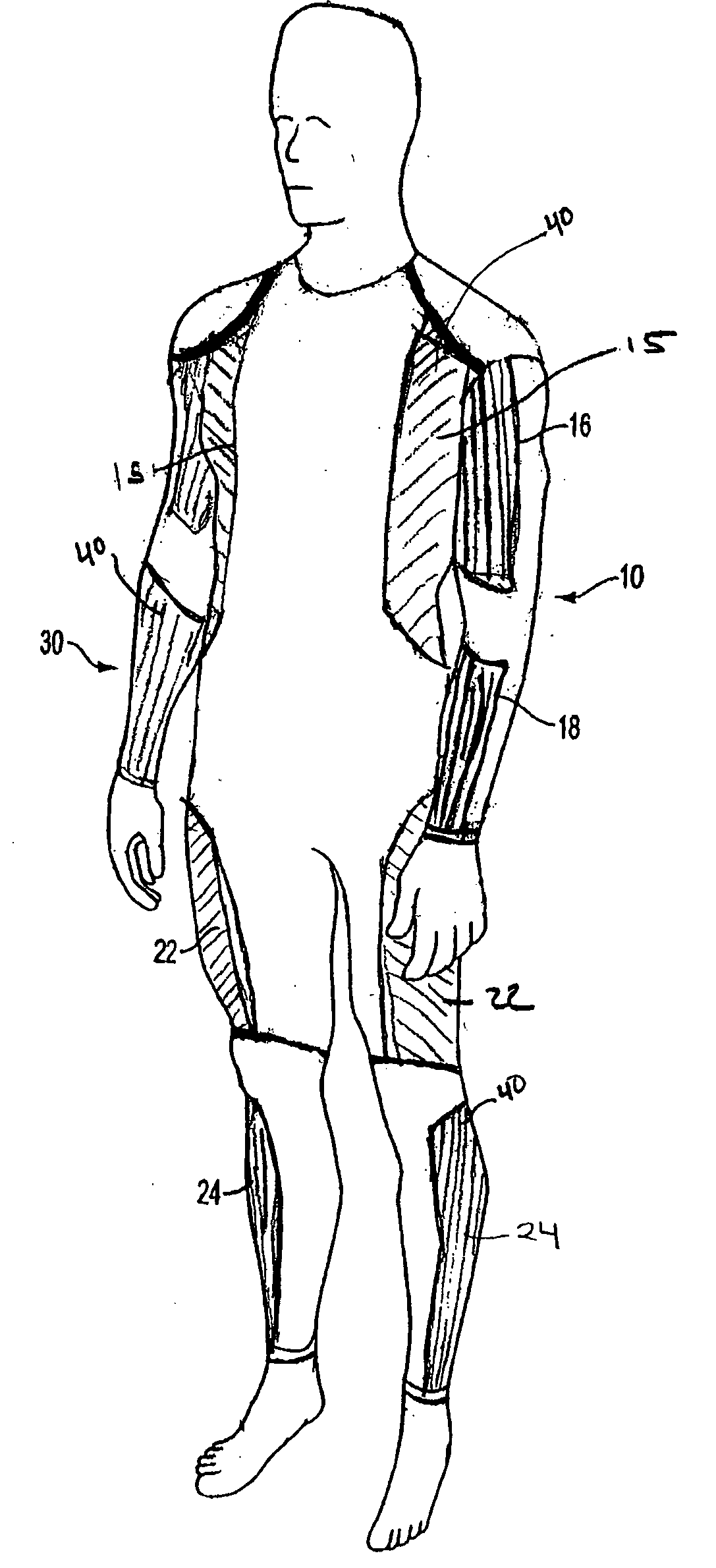 Article of apparel for resistance training