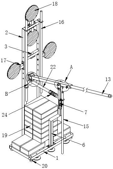 Fist stick pile capable of automatically changing form