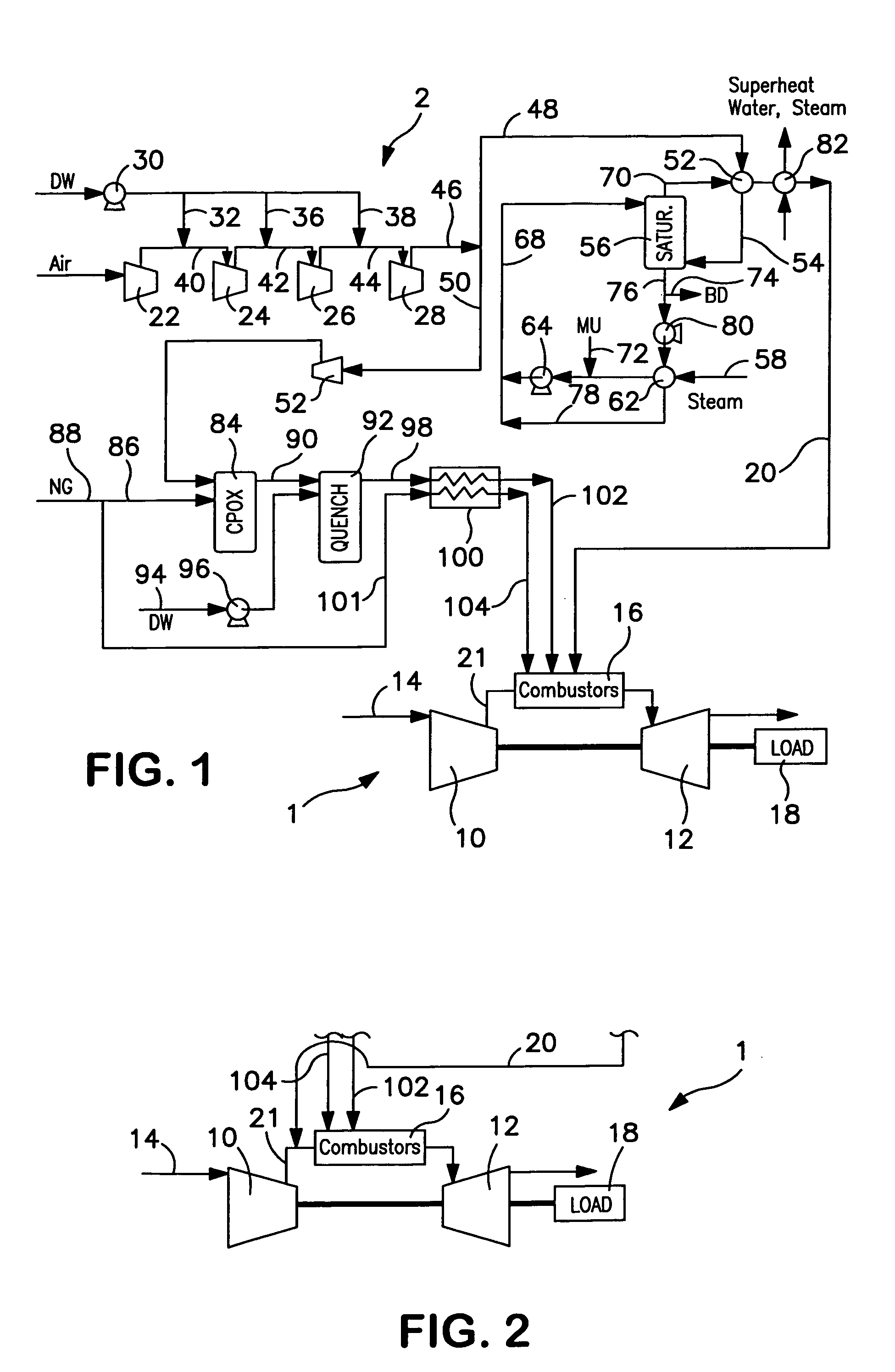 Gas turbine power augmentation method