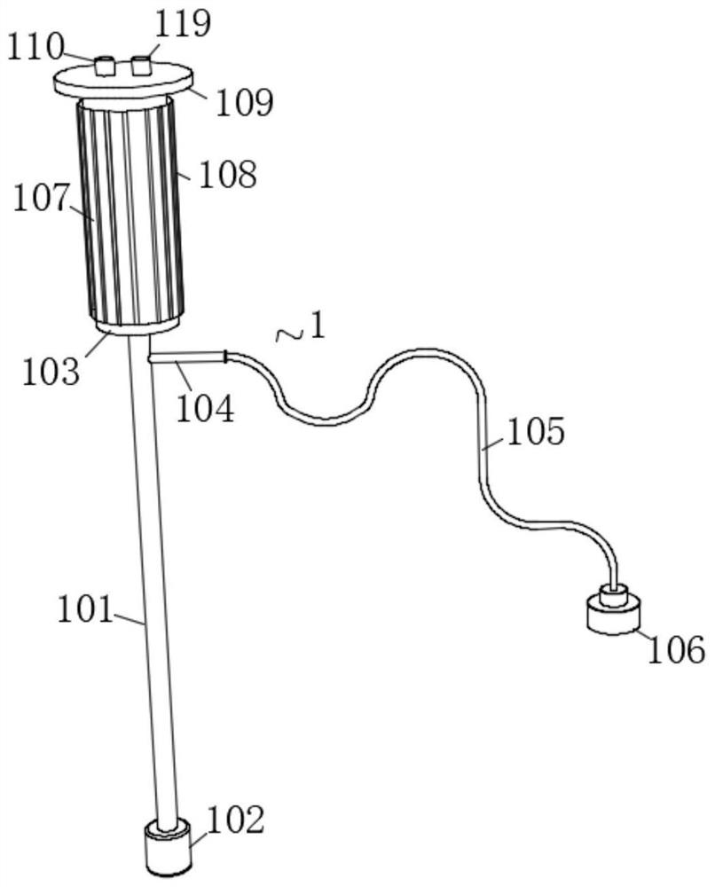 Electronic fiber nasopharyngeal laryngoscope with secretion suction function