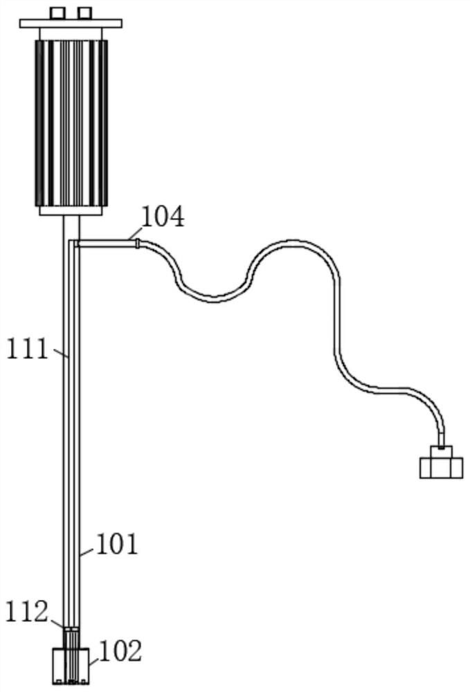 Electronic fiber nasopharyngeal laryngoscope with secretion suction function