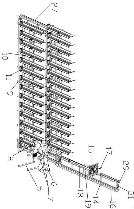 Full-automatic cement flue machine production line device