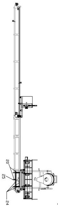 Full-automatic cement flue machine production line device